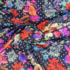 Lycra stampa floreale