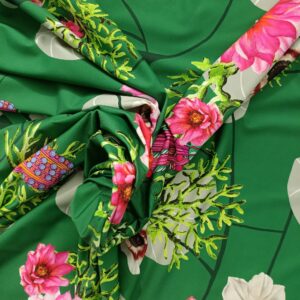 Lycra leggera con stampa floreale